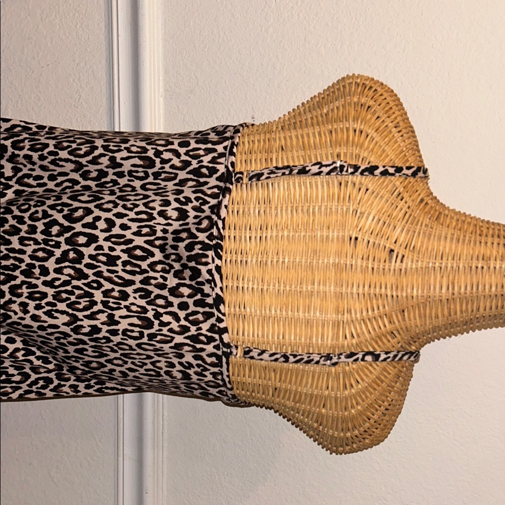 Chic Leopard Print Mini Night Lingerie Pajama Dress - Picture 4 of 8